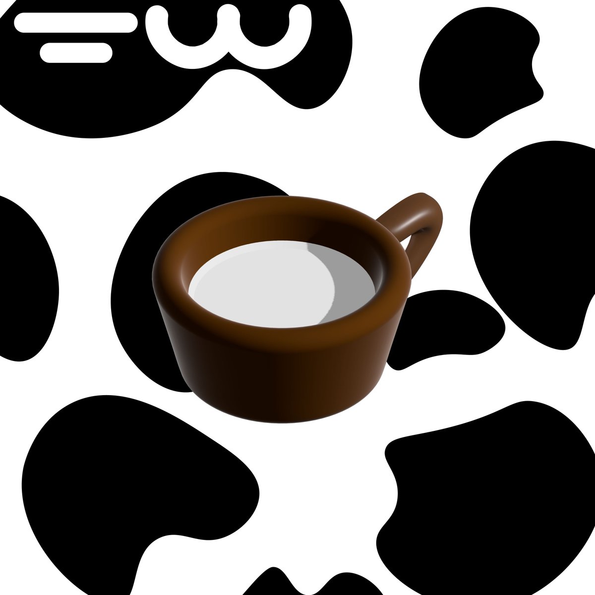 CottaArts's tweet photo. chococup leitê leitê no copo de chocolatÊ #3D https://t.co/rgOkRZfLZF