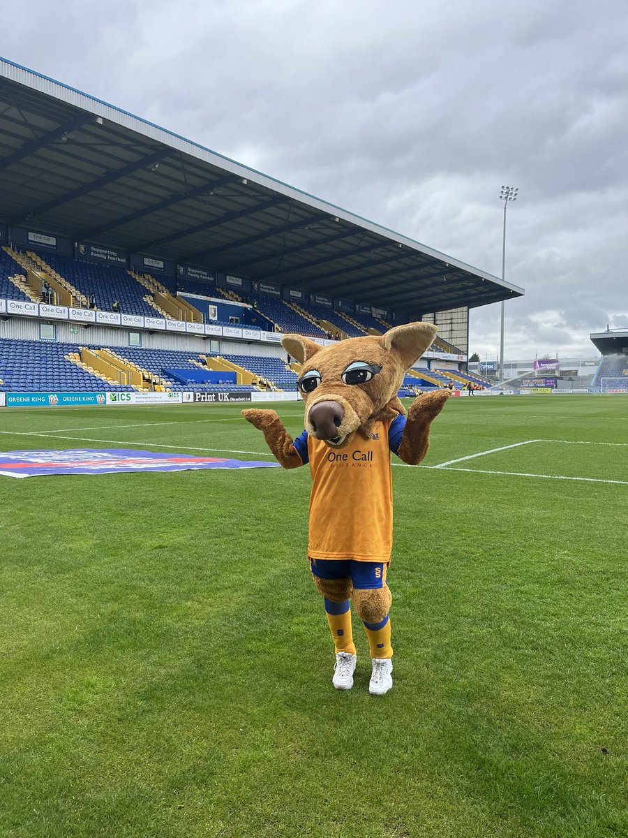 Back at One Call Stadium today! 🟡🔵🏟️