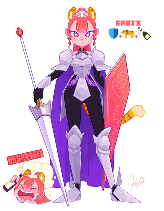 絵文字でキャラデザしました 
