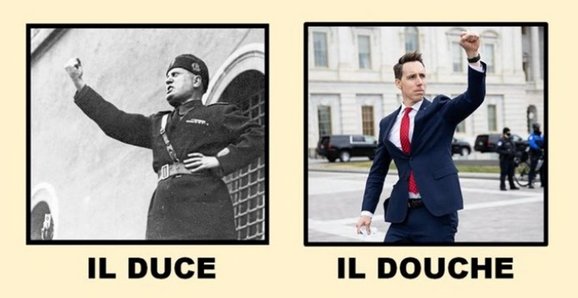 jfk22222's tweet photo. @RonFilipkowski Actually Josh Hawley looks happy in his new outfit
#HawlingAss #MAGATears https://t.co/HA288Jwugy