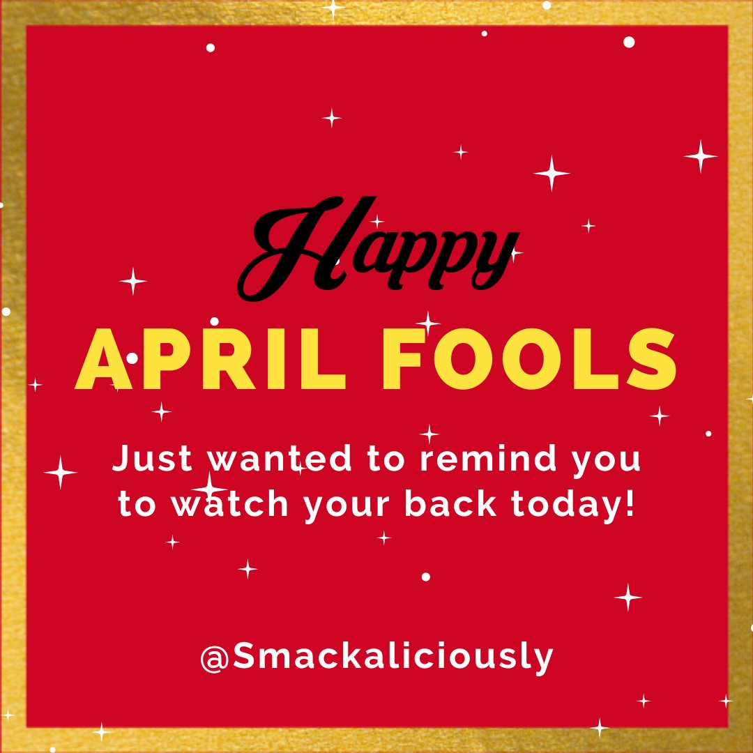 Bloves2cook's tweet photo. Ya'll be careful out there, don't get to crazy with pranks! #AprilFools https://t.co/8dliub9ceb