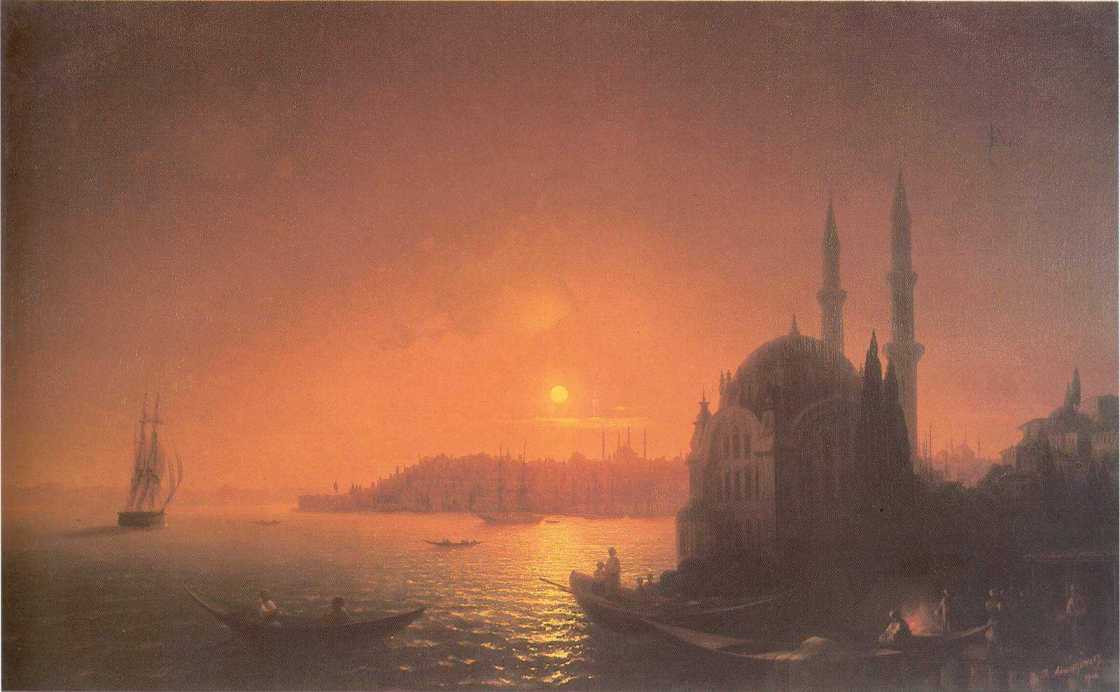 russianartbot's tweet photo. View of Constantinople by Moonlight, 1846 #romanticism #ivanaivazovsky https://t.co/B5nT5YuP8c https://t.co/LgLKJlVCe2