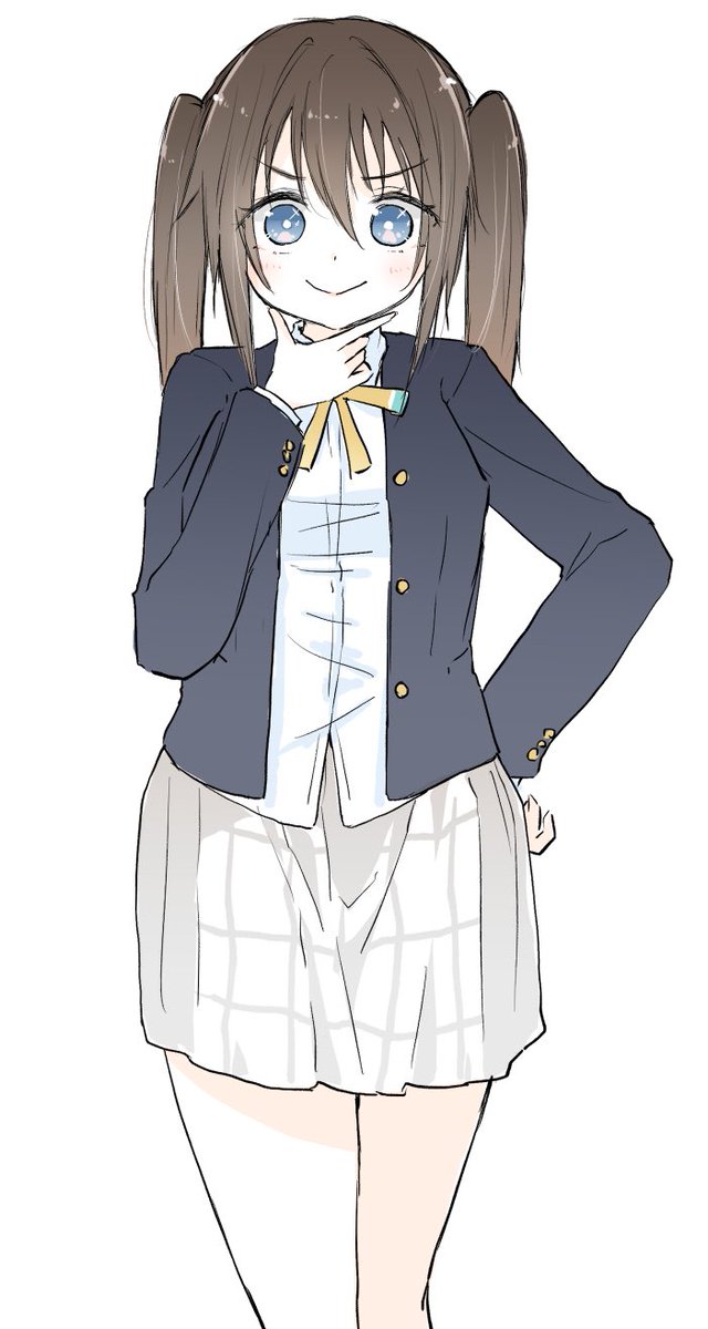 ousaka shizuku nijigasaki academy school uniform 1girl solo school uniform twintails blue eyes brown hair  illustration images