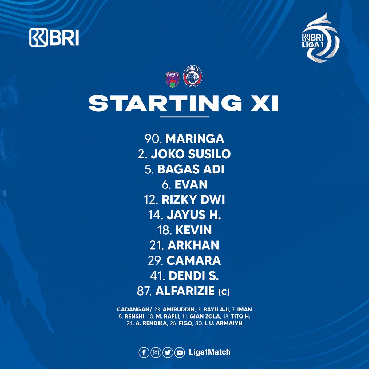Liga1Match's tweet photo. Daftar susunan pemain dan beberapa data fakta menarik @Persitajuara melawan @AremafcOfficial di pekan 32 BRI Liga 1-2022/2023.
#bangkitbersama
#briliga1
#LigaIndonesia
#KitaSatu
#footballfamilies
#persijajakarta
#persibbandung
#PSJPSB https://t.co/n7BcaMiYP8