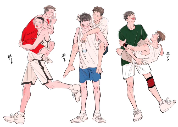 右リョ詰め解像度上げるために描いたのをまとめた 