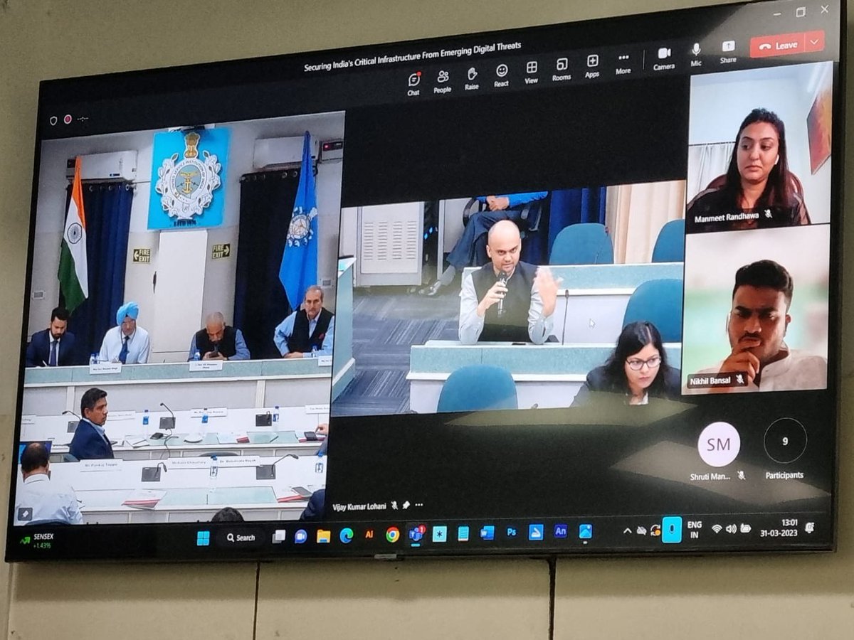 USI_CANB's tweet photo. USI-ANBI (AtmaNirbharBharatInitiative) in collaboration with Microsoft Corp & India Future Foundation (IFF) conducted a CYBER MANTHAN on โSecuring India's Core Sectors from Emerging Digital Threatsโ.
#cybersecurity #AtmanirbharBharat #usianbi #capacitybuliding #IOT #G20 #future https://t.co/XjTZeMRPE6