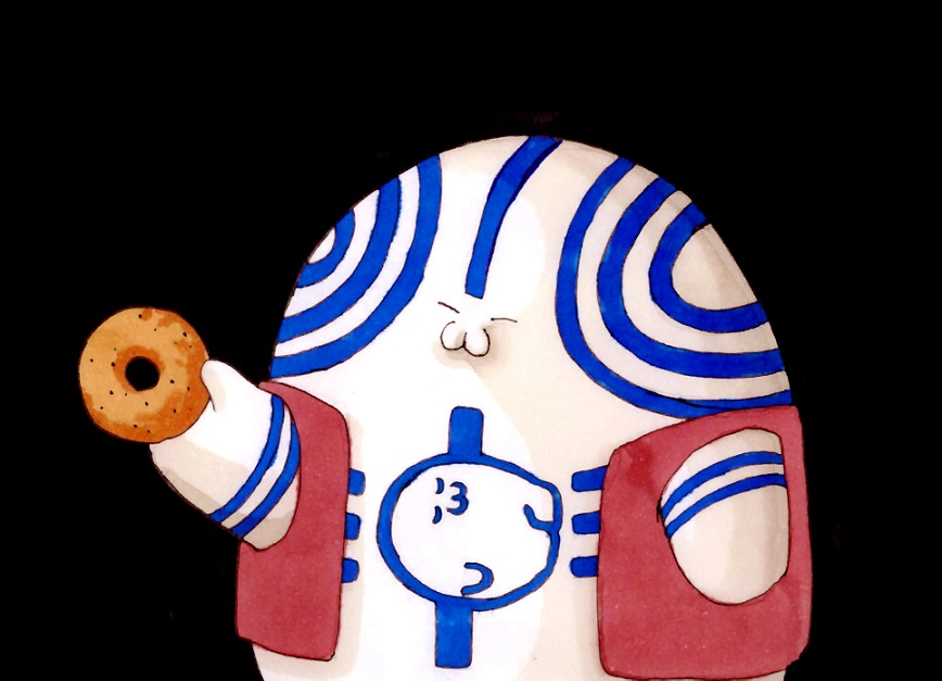 doughnut black background food simple background holding solo no humans  illustration images