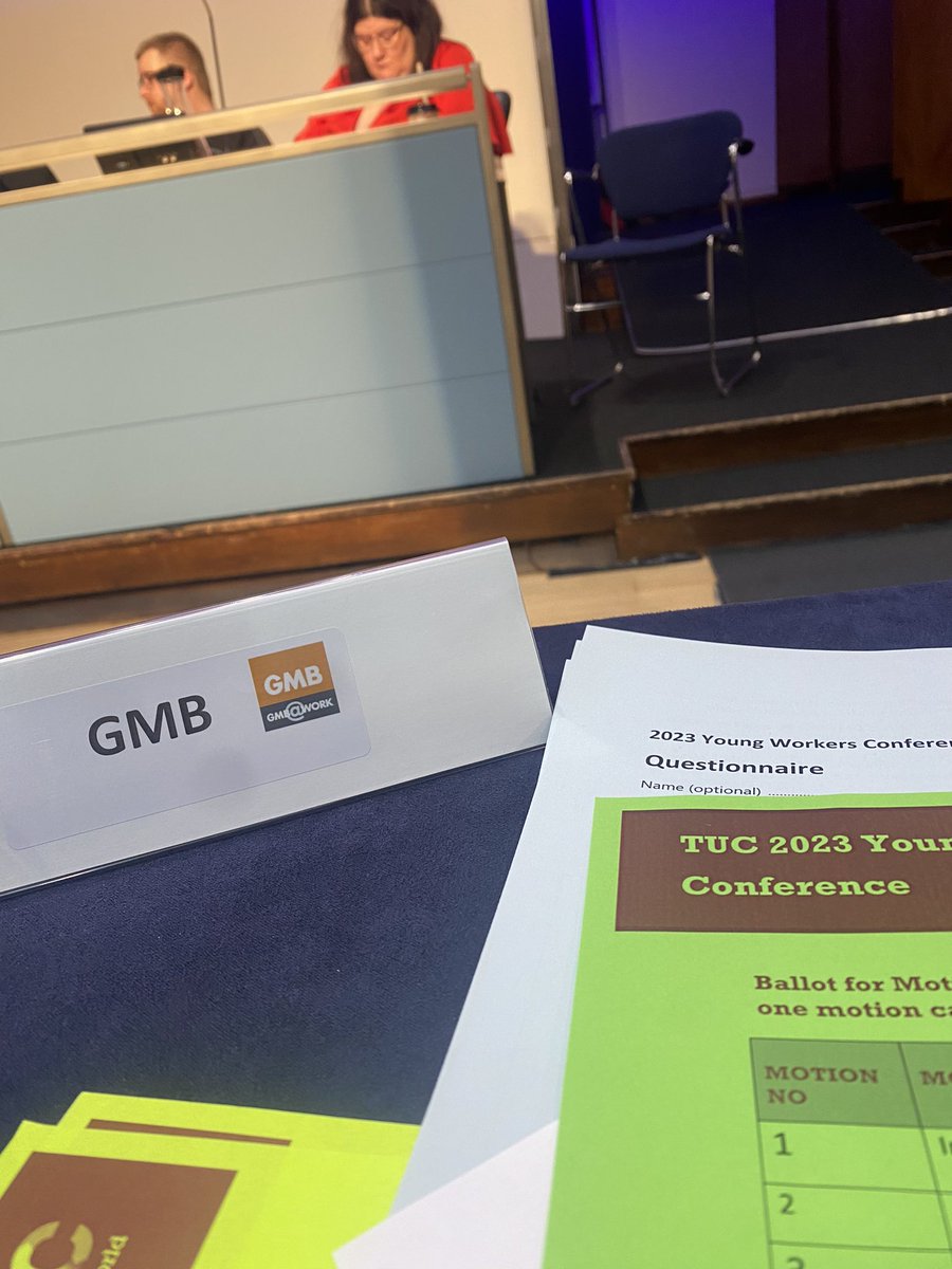 Great to be at the @TUCYoungWorkers Conference with fellow @GMB_union delegates! 
Very proud of our @GMBYoungLondon Chair @Joe_DH for his speech on GMB’s #demandfairpay campaign!