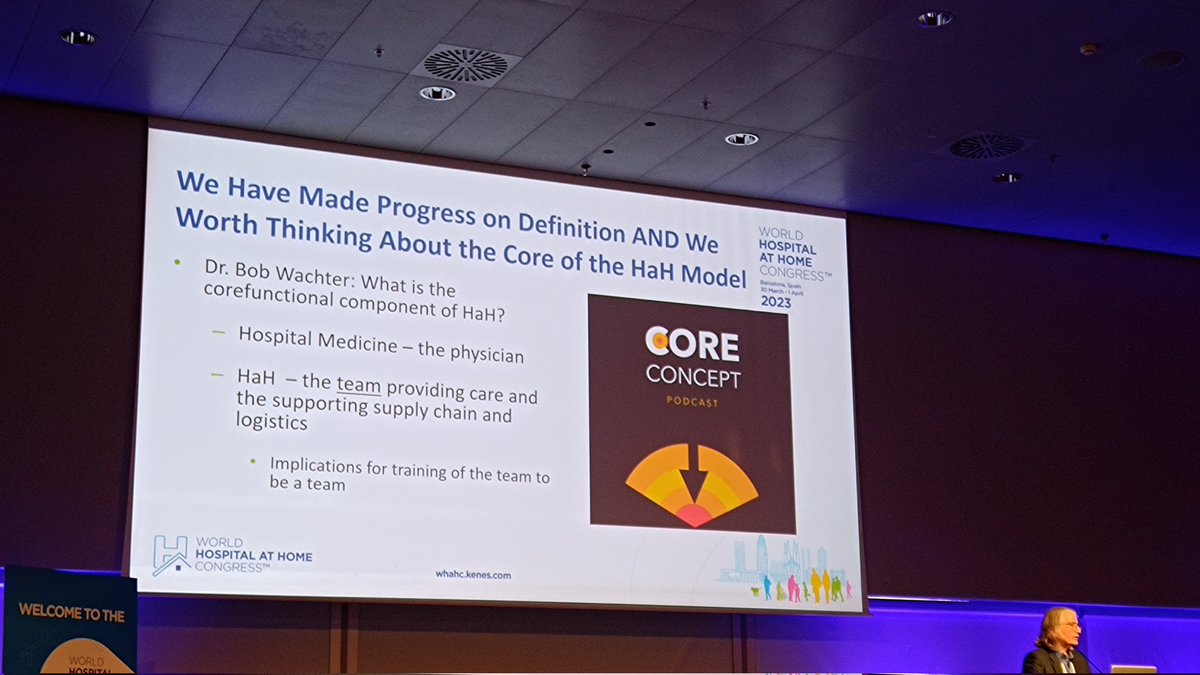 Very important to have an excellent team for a successful hospital at home! Excellent message. Our service in the southern trust would not function without all multidisciplinary members.  #WHAHC2023