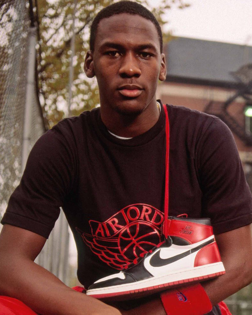 boardroom's tweet photo. The iconic Air Jordan 1s were released 36 years ago today.

A reminder that Nike’s first contract with MJ allowed them to terminate the deal if he didn't bring in $4M in sales by his third year.

The 🐐 brought in $70M in the first three months.

(h/t @darrenrovell) https://t.co/gtTa6TNDoH