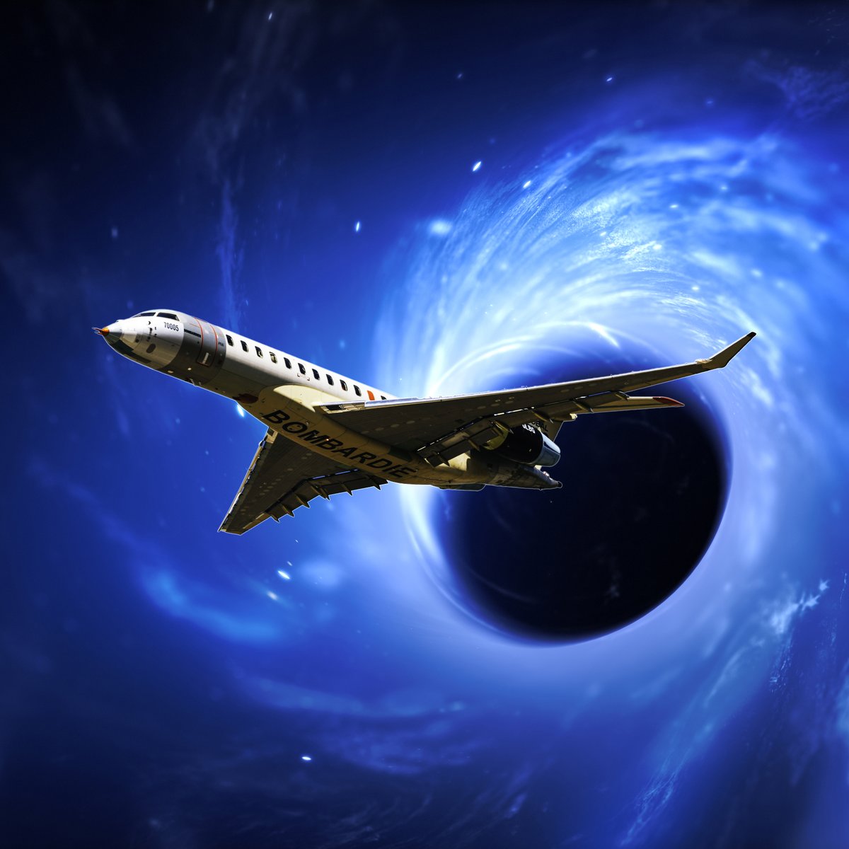 BREAKING NEWS | #Bombardier’s #Global8000 FTV1 successfully completes time travel.

Flying westward, the aircraft was able to successfully achieve ludacrousonic speed well in excess of the earth’s rotation to fly back to yesterday.