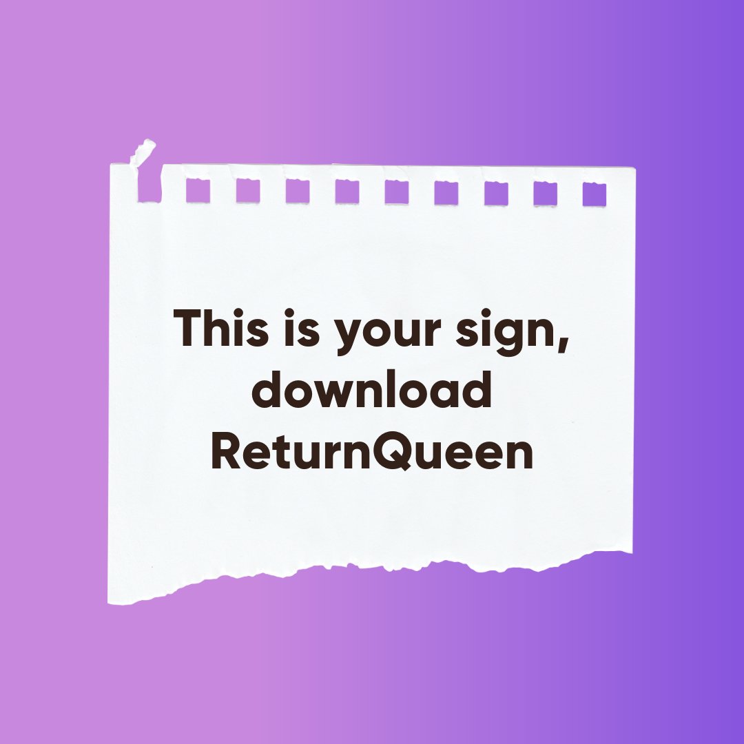 returnqueen_'s tweet photo. This is your sign to say goodbye to repacking boxes and printing out return labels. 
Download the ReturnQueen app, link in our bio!

#ReturnQueen #onlinereturns #onlineshopping #lifehack https://t.co/EEV727XkhW