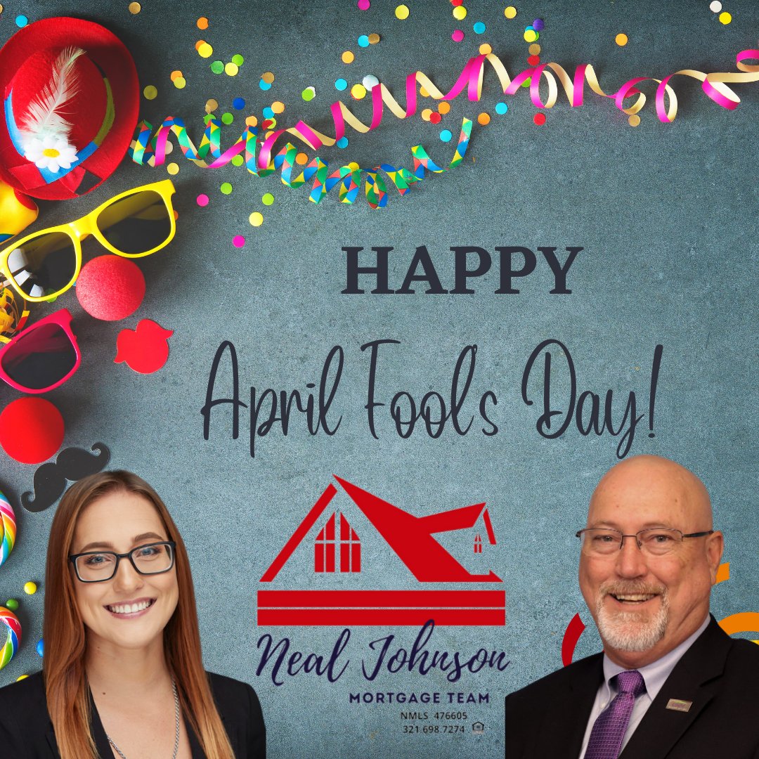 NTJ_Legacy's tweet photo. Happy April Fools Day from the Neal Johnson Mortgage Team! Just a friendly reminder that while we may specialize in home loans, we do not offer mortgages for treehouses or igloos. Don't be fooled by any lenders that do! 😉🌳❄️ #AprilFools #MortgageHumor #NealJohnsonMortgageTeam https://t.co/NYU1qUrIO9