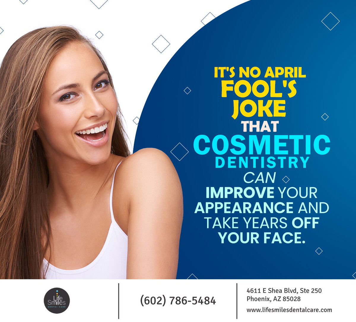 Life Smiles Dental Care offers several types of cosmetic dental procedures to enhance the appearance of your smile. Learn more about our services at lifesmilesdentalcare.com and schedule a consultation for more information.