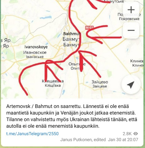 DEuutiset's tweet photo. Missä olit, kun Bahmutin motti 2 kuukautta sitten sulkeutui?
#UkrainanSota #ryssänpalkollinen #Putkonen https://t.co/2j6twUXZye