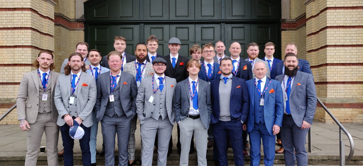 InvMustangs's tweet photo. Invicta Mustangs looking smart and ready for the Semi-Final at Alexandra Palace! https://t.co/yesLy46i5O