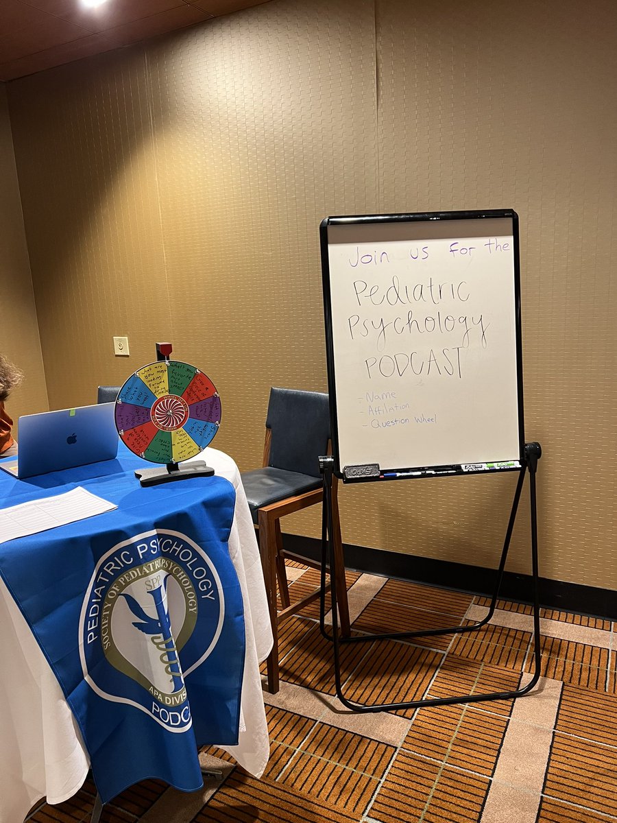 Happening Now!  Stop by the ped psych podcast table and share your experience at the podcast!  Find us in the corner of the poster presentation room!