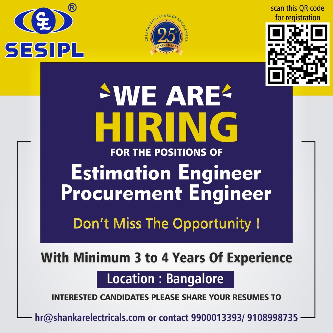 SESIPL's tweet photo. We're hiring, Come join us in reshaping the future.

#SESIPL #hiring  #recruiting #hiringnow #jobopening  #applynow #jobopportunity #vacancy  #wearehiring https://t.co/Qg82WtMeEt