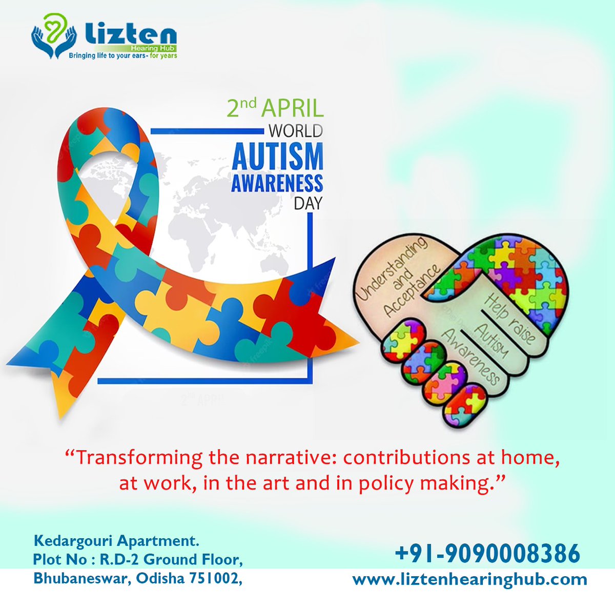 Happy World Autism Day...
Transforming the narrative contributions at homes, at work, in the art and in policy making.
#WorldAutismDay
#AutismAwareness
#AutismAcceptance
#AutismInclusion
#DifferentNotLess
#Neurodiversity
#AutisticPride
#AutisticVoices
#AutismAdvocacy