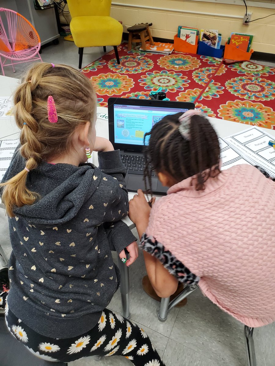 This week, we have been learning about text features! The second graders worked together to find as many as they could in a book we read about spring! Their conversations were AWESOME! #OakFlatProud #BSSDProud