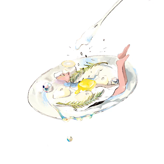天使のガーリックバターソテー#イラスト #1日1絵 