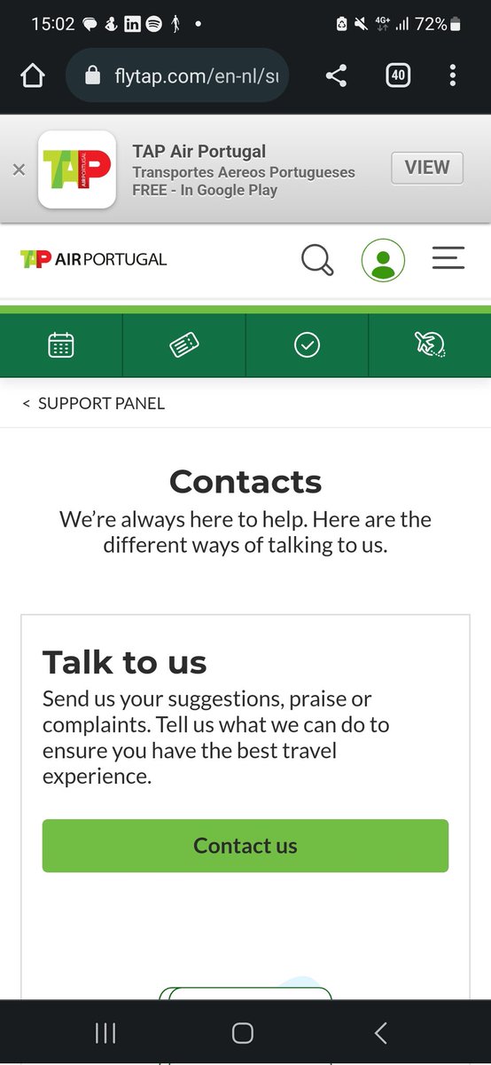 Kimzegt's tweet photo. @tapairportugal The lie is that you are here to help customers... no sign of any corporation in refunding hotel and taxi costs after stranding in Lissabon https://t.co/CGY1rtEpeQ