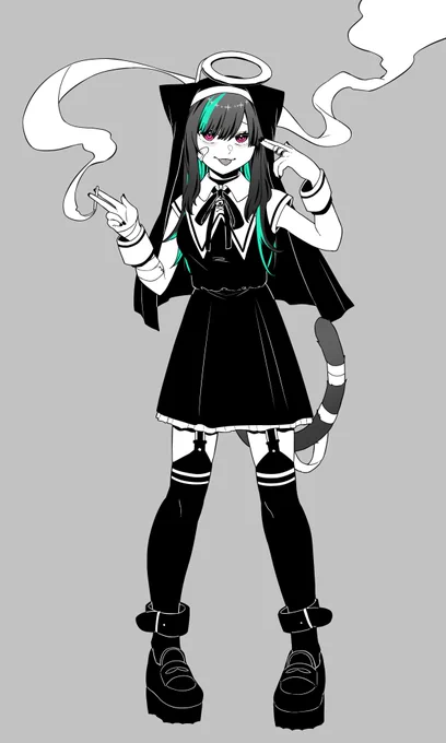 完っ全自己満足で創作Vの猫嶋もちちゃんになって遊ぶなどしていました～いいねとかRTとかマロくれたひと本当にありがとうございます今日この日のためだけに描き下ろしていた神ぽときゅ～くら絵を供養しておく(あとアイコンやおはようツイにしていた絵も描き下ろした)(力入れすぎ…) 