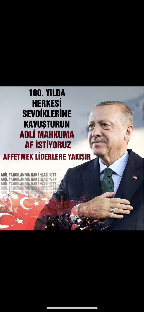 AFyoksa OydaYok
AffıVeren SeçimiAlır
Sözünüzü tutun artık 5yıl oldu
<a href="/RTErdogan/">Recep Tayyip Erdoğan</a> <a href="/dbdevletbahceli/">Devlet Bahçeli</a>