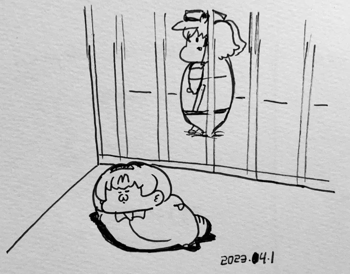 おとなしくしてることもある囚人303 