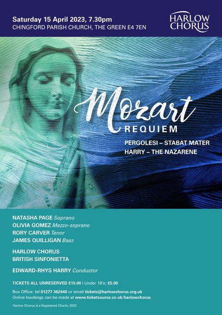 Our friends at <a href="/harlow_chorus/">Harlow Chorus</a> asked if we could mention their next concert and we're happy to oblige! 
📍Chingford Parish Church
📆 Saturday 15 April
⏰ 7.30pm
🎟️ ticketsource.co.uk/harlowchorus
