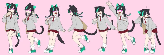 完っ全自己満足で創作Vの猫嶋もちちゃんになって遊ぶなどしていました～いいねとかRTとかマロくれたひと本当にありがとうございます今日この日のためだけに描き下ろしていた神ぽときゅ～くら絵を供養しておく(あとアイコンやおはようツイにしていた絵も描き下ろした)(力入れすぎ…) 