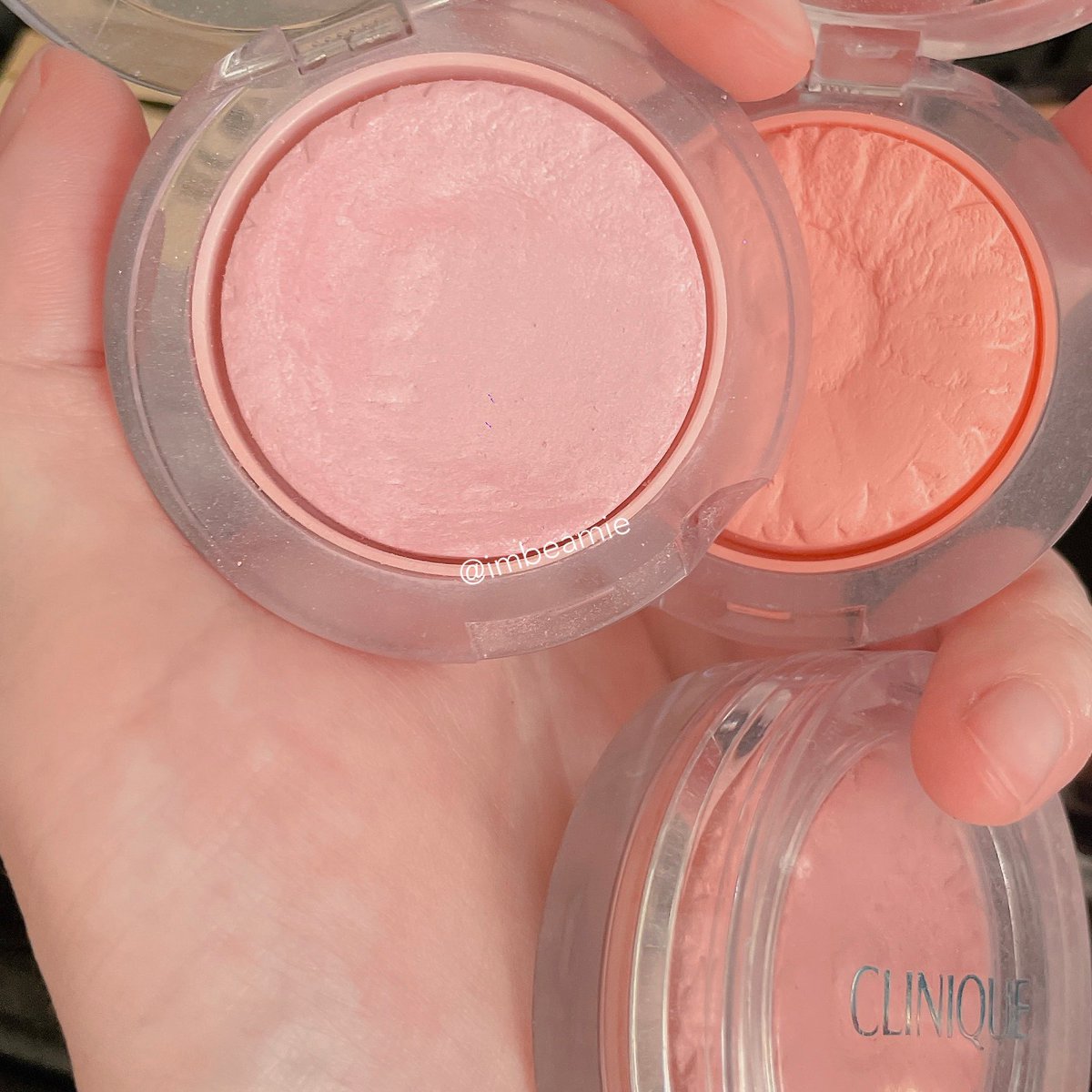 imbeamie's tweet photo. อย่าถามว่ามี Clinique cheek pop กี่สีเลยแฮร์รี่ ถามว่าไม่ได้ใช้สีไหนจะง่ายกว่า 🥺𓂃𓏧🩰🤏🏻 https://t.co/yktvvGq4YI