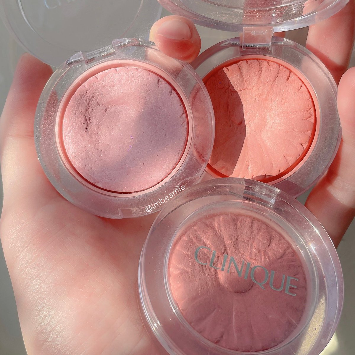 imbeamie's tweet photo. อย่าถามว่ามี Clinique cheek pop กี่สีเลยแฮร์รี่ ถามว่าไม่ได้ใช้สีไหนจะง่ายกว่า 🥺𓂃𓏧🩰🤏🏻 https://t.co/yktvvGq4YI