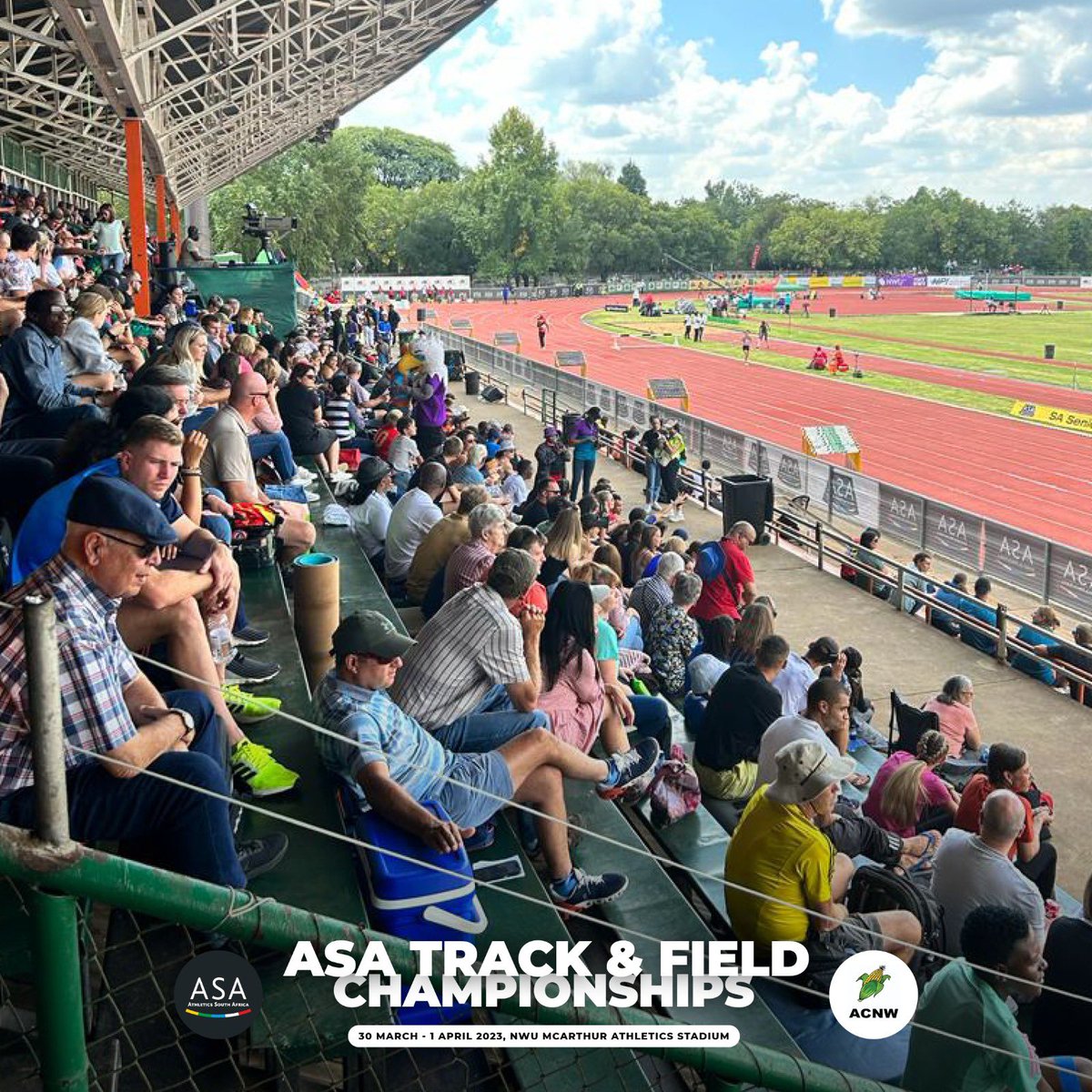 AthleticsSA_'s tweet photo. Positive vibes only at #FillupPotch ASA Track and Field Championships!! Live on Supersport Variety 3.
#ASATrackandFieldChamps #jointhemovement https://t.co/YiwBfEXBQB