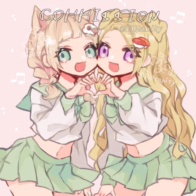 #有償アイコン #ペア画 納品完了ですご依頼はお気軽にDMまで!過去絵 #もずめ納品実績#イラストオーダー #有償依頼 #アイコン依頼 #イラスト依頼 