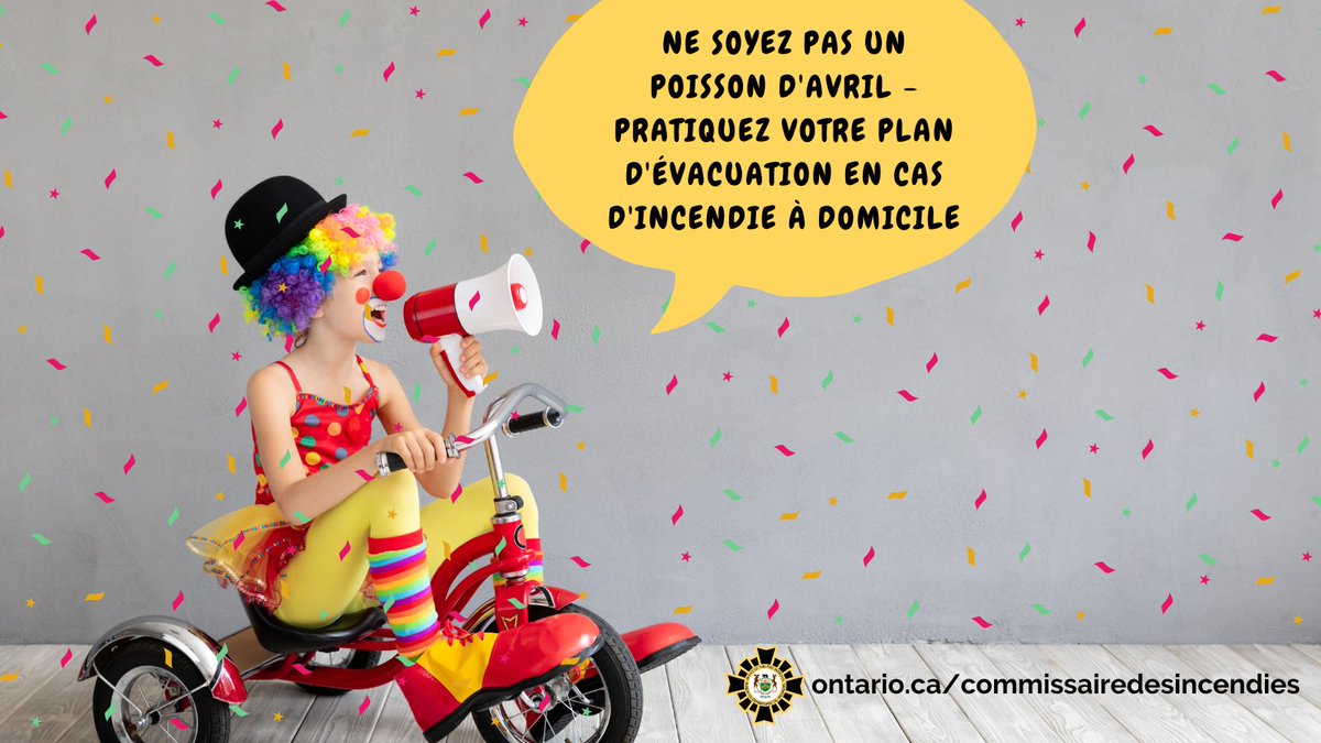IncendiesON's tweet photo. Tout comme un bon plan d'évacuation en cas d'incendie, un bon poisson d'avril doit être planifié. Ne soyez pas un poisson (d'avril) ; assurez-vous que votre famille a mis en place un plan de sécurité incendie bien planifié.
#Poissond'avril https://t.co/gn98vT3ZAt