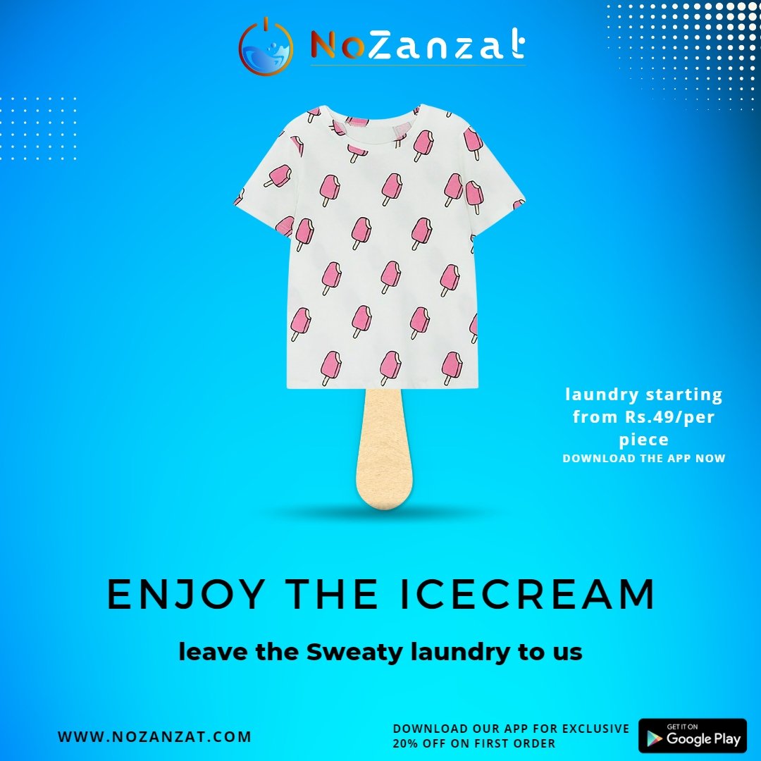 NoZanzat's tweet photo. You can eat your ice cream without any hesitation. Because we're here to do your laundry 🧺

Download our app from playstore and take Hassel free laundry service...

Follow for more - @nozanzat
Visit at https://t.co/JN9RPYFlg8 

#laundry #laundryday #laundryroom #laundrykiloan https://t.co/dlnKN6NUr3