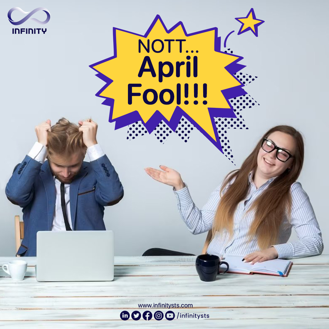 April Fools'! 4-day work week and 3 days weekend announced in the US…Haha, NOT!!!

#Infinity #InfinityStamfordTechnologySolutions #AprilFoolsDay #AprilFools #AprilFoolsPrank #JokesOnYou #FunnyPrank #Humor #LaughOutLoud #FakeNews #HumorMemes #RobotTakeover #FutureCEO