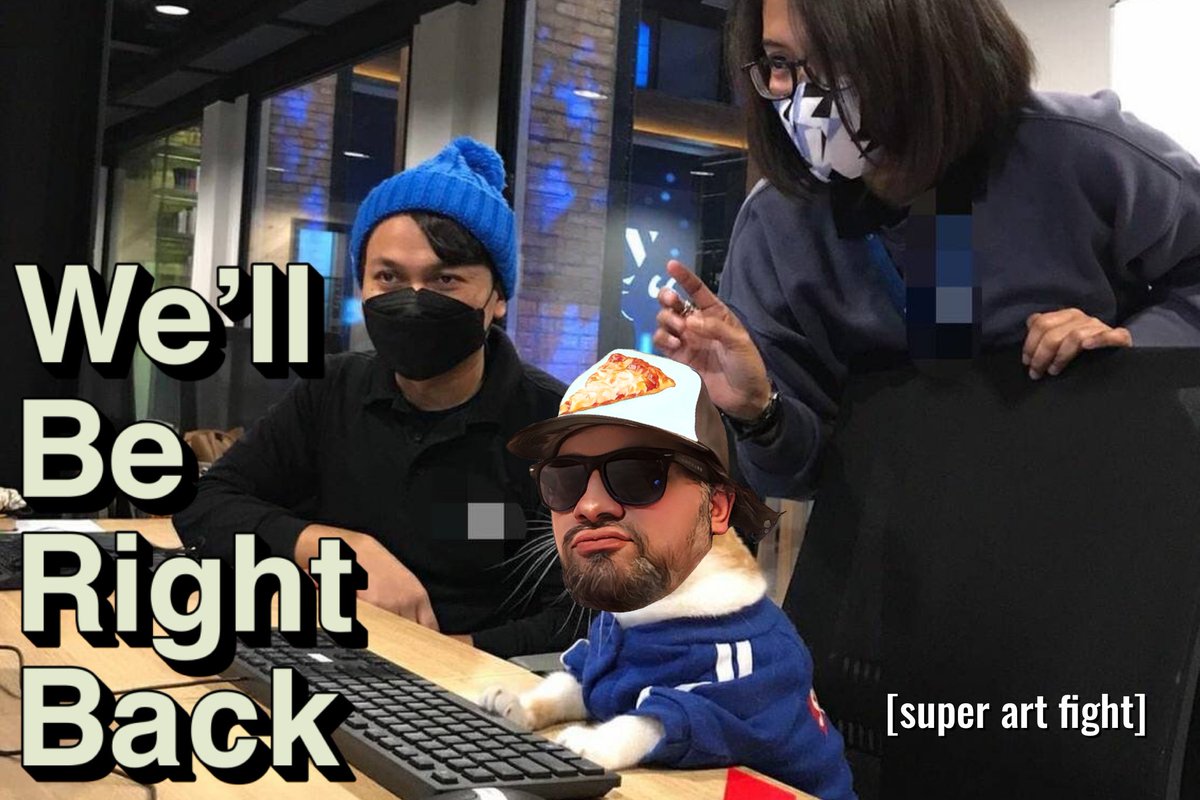 SuperArtFight's tweet photo. Welcome to Hot Ones, Stompadon…
The Los: “Where do you find your inspiration?”
Stompadon: “Raaaaah ahhhh argh grrrrr ragh.”
The Los: “Hmm, fascinating.”
🍗🔥🥵🥛📺💀
#superartfight #hotones #april #first #wings #hotsauce #stompadon #thelos #questions https://t.co/Wit80sXVf9