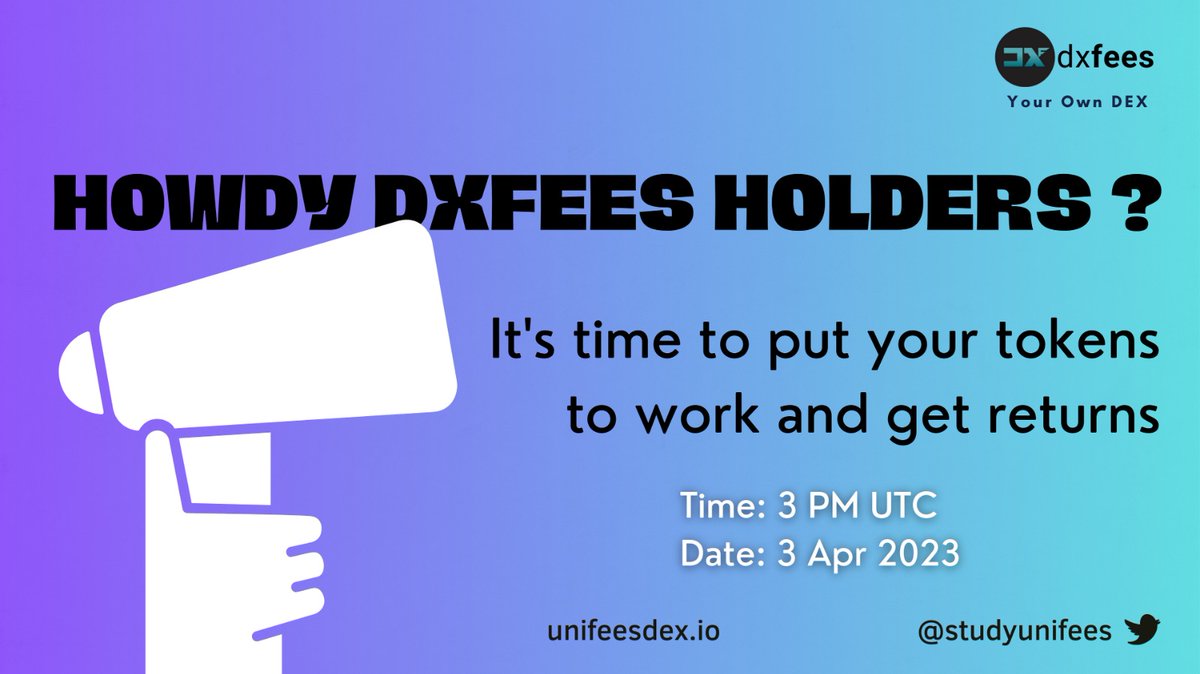 Finally, the time has come 🚀🚀. More details tomorrow. #MajorAnnouncements
#DEX  <a href="/zilliqa/">Zilliqa</a> #ZIl  #Unifees