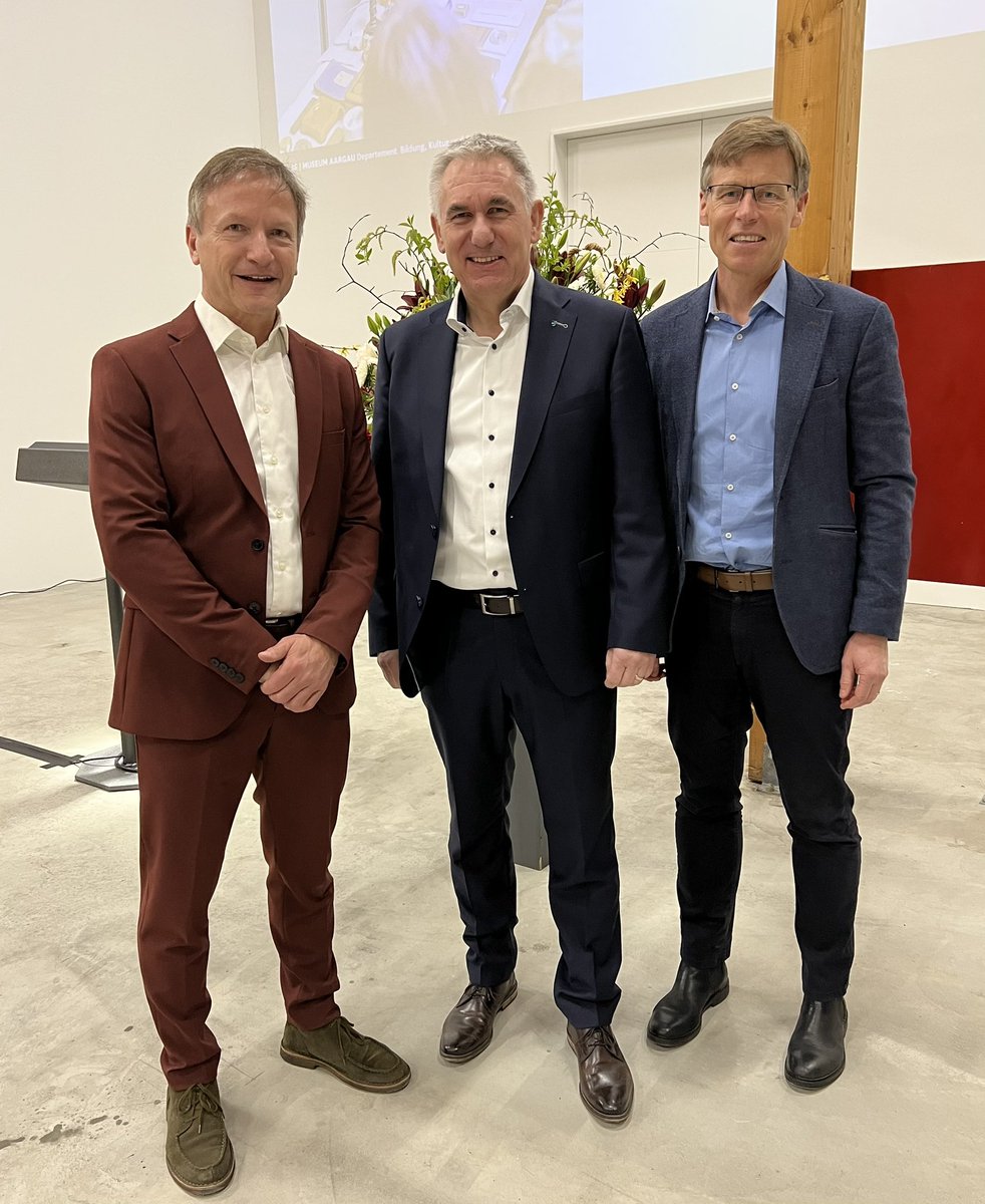 UeliVoegeli1's tweet photo. „#Egliswil, die Schatzkammer des Kantons Aargau“. Regierungsrat und Kulturdirektor Alex Hürzeler eröffnet erweitertes Sammlungszentrum von Museum Aargau. 55‘000 Objekte erzählen die Geschichte des Kt. AG. Aargau und bewahren sie für heute und morgen. https://t.co/bt2uOflNvy