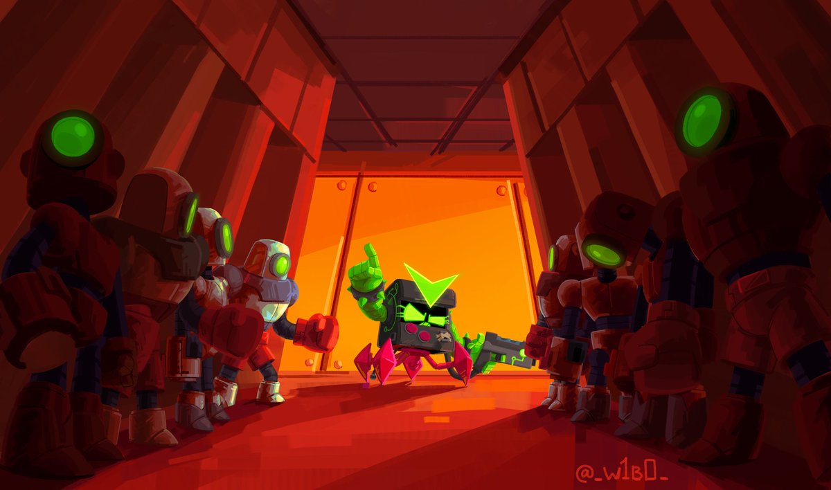 You can't run away 👾

Hello. I just downloaded twitter. I finally finished a new art to make the first post here. Later I will post some of my previous work, you need to see it. 
<a href="/BrawlStars/">Brawl Stars</a> #brawlstars #BrawlStarsArt #BrawlArt #virus8bit #brawlstars8bit #roborumble