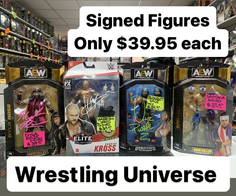 Wrestling Universe on Twitter "We have these 4 Authentic Signed