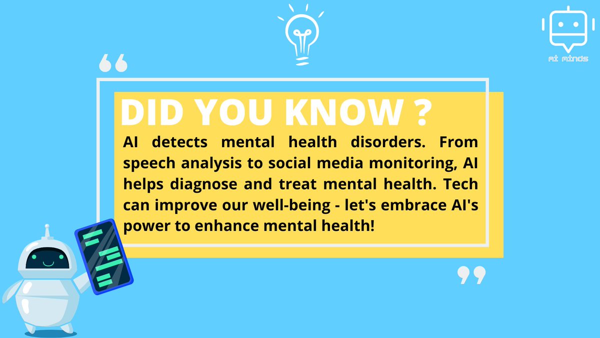 Follow Us for more!

#mentalhealth #mentalhealthmatters  #mentalhealthsupport #AIinmentalhealth #AIformentalhealth #mentalhealthtech #techformentalhealth #wellness #healthtech #AIhealthcare #AIapplications #AItechnology #mentalwellbeing #mentalhealthcare