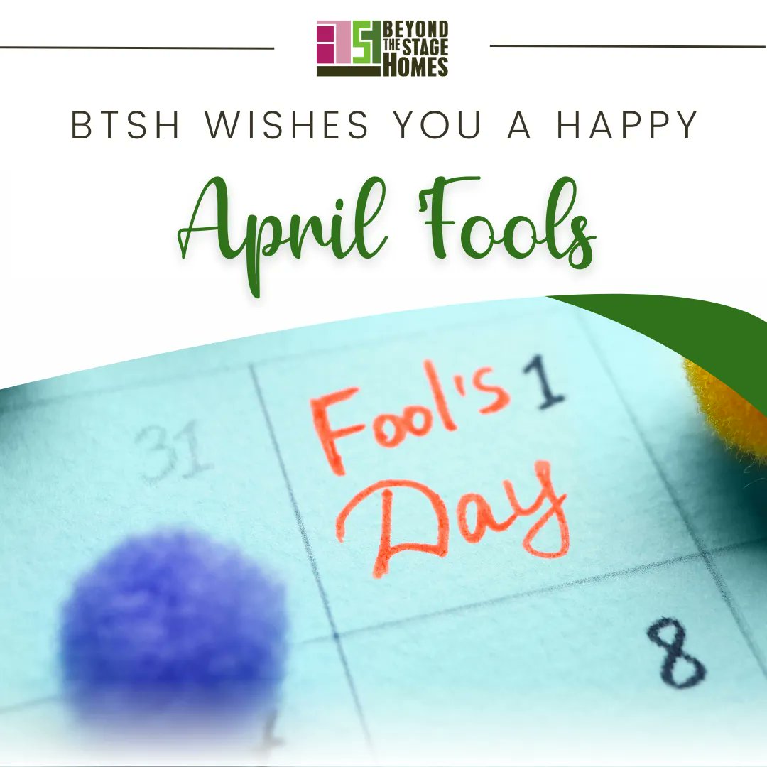 btshomes's tweet photo. Happy April Fool's Day!✨

Today is the one day where you can prank your friends and family without feeling guilty (well, maybe a little guilty). So, let's make the most of it and spread some laughter and joy! Have a hilarious day! 🤪🎉 https://t.co/zEFqsqBBEz