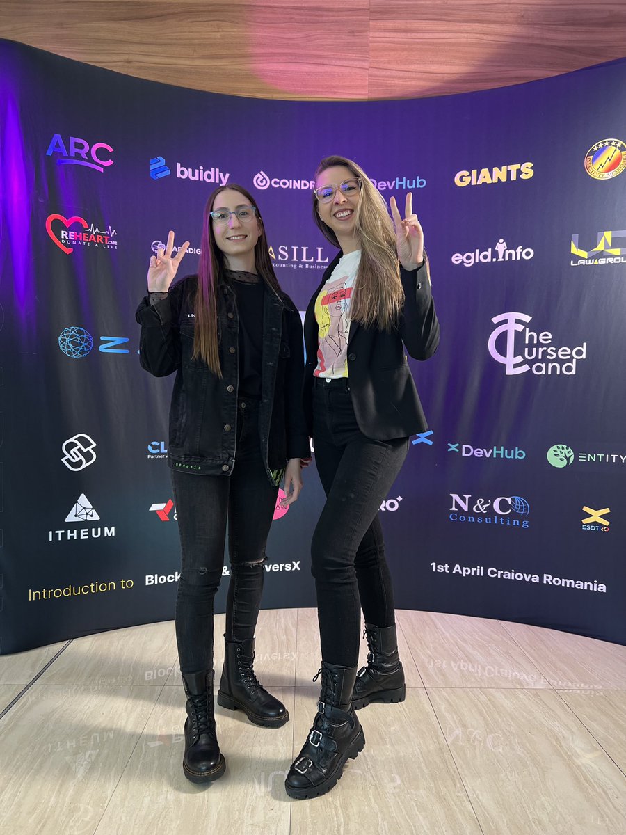 egldwomen's tweet photo. First conference we attend together ๐ @SeedCaptainX #SeedCaptainConference
Happy to welcome @diana_web3, our Education Whisperer, in our core team โจ
#xEmployed #WomenofMultiversX #MultiversX https://t.co/TD62bHNfYX