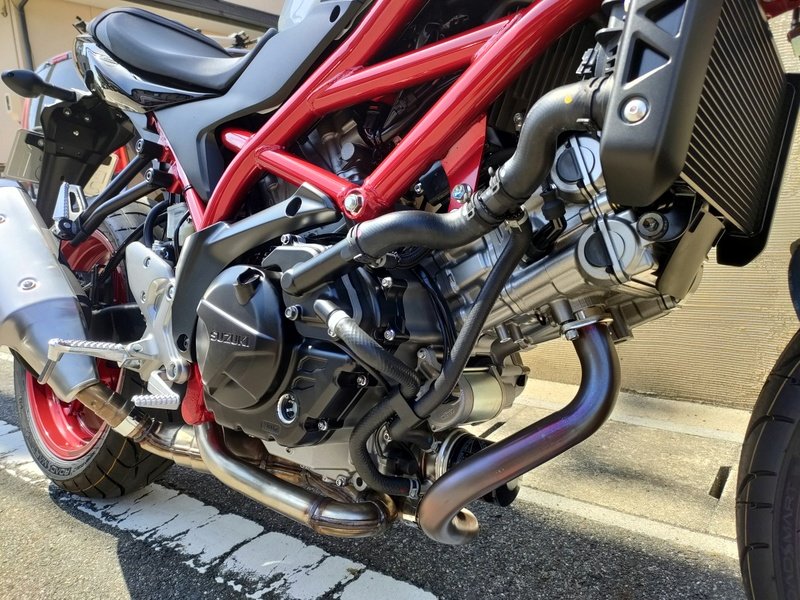 SV650_DRUM's tweet photo. エイプリルフールではありません？！
人生最後の大きなオモチャを買ってしまいました～！
それもカワサキでなく･･･スズキ！

赤いフレームがオシャレです！笑

SV乗りの諸先輩方！
宜しくお願いします！

#スズキ　#SV650
#鈴菌 https://t.co/kZg78teqEd