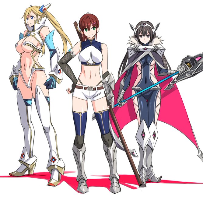 昔描いたオリキャラと並べるとなんか三銃士感ある 