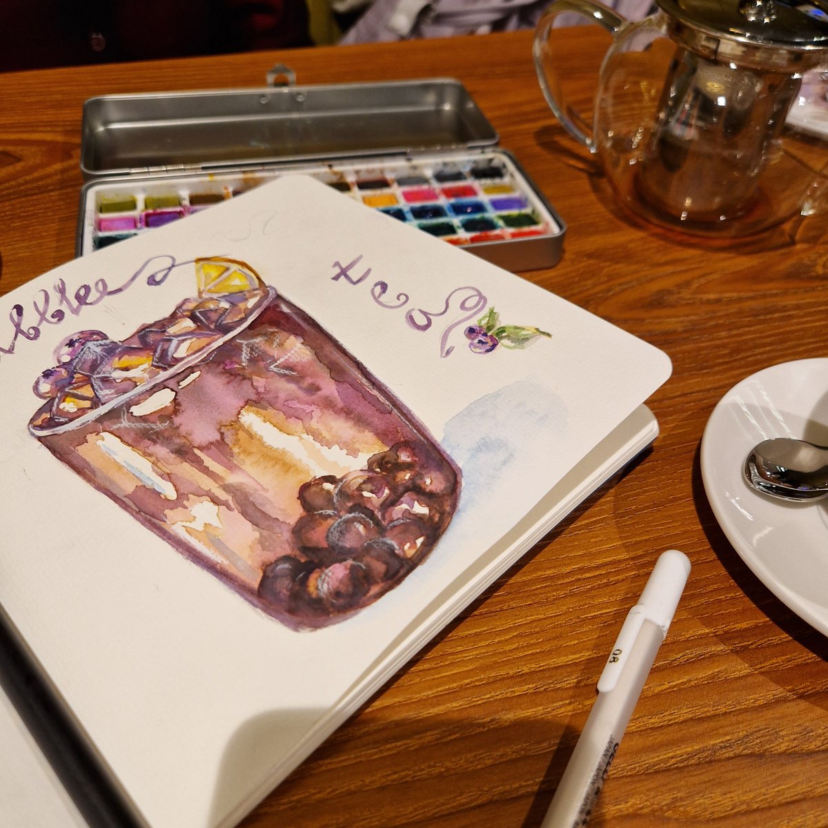 #bubbletea #watercolor #art