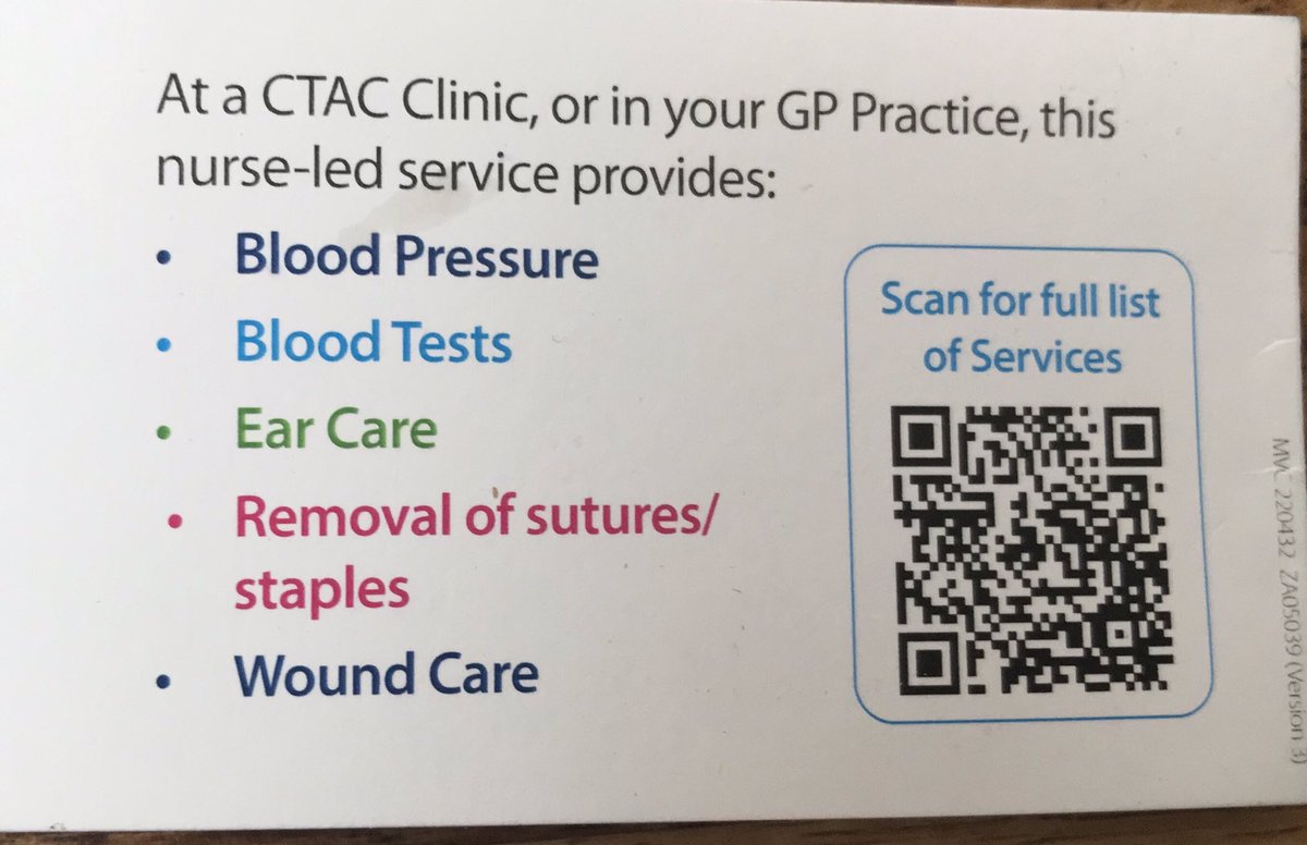 @HSCAberdeen @NHSGrampian Family member saw GP yest; advised 2 book blood test @ Practice. Fully booked 4 next 2 wks. Receptionist suggested try new CTAC service. Got appt 4 this Monday. Fab new option 4 Community Treatment & Care Services (CTAC). #flow #timely #personcentered